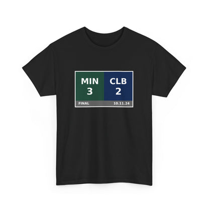 MIN vs CLB Scoreboard Tee 10.11.24