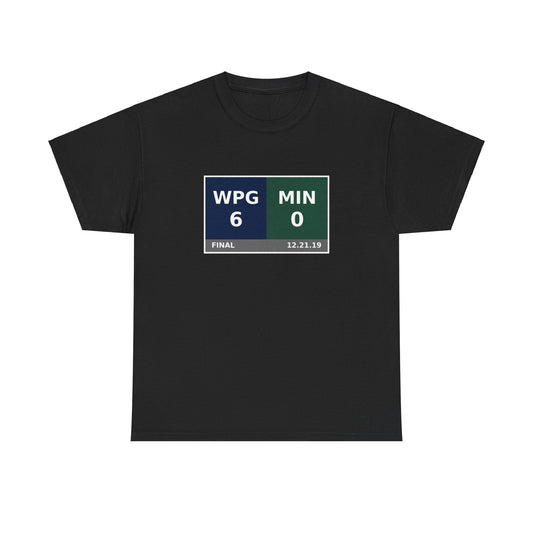 WPG vs MIN Scoreboard Tee 12.21.19