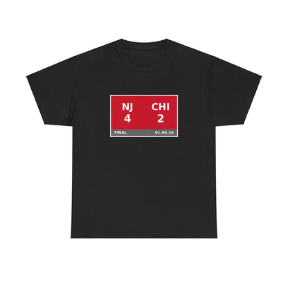 NJ vs CHI Scoreboard Tee 01.06.24