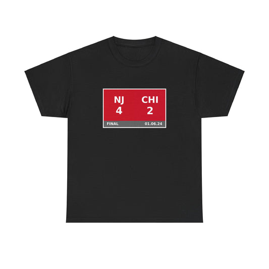 NJ vs CHI Scoreboard Tee 01.06.24