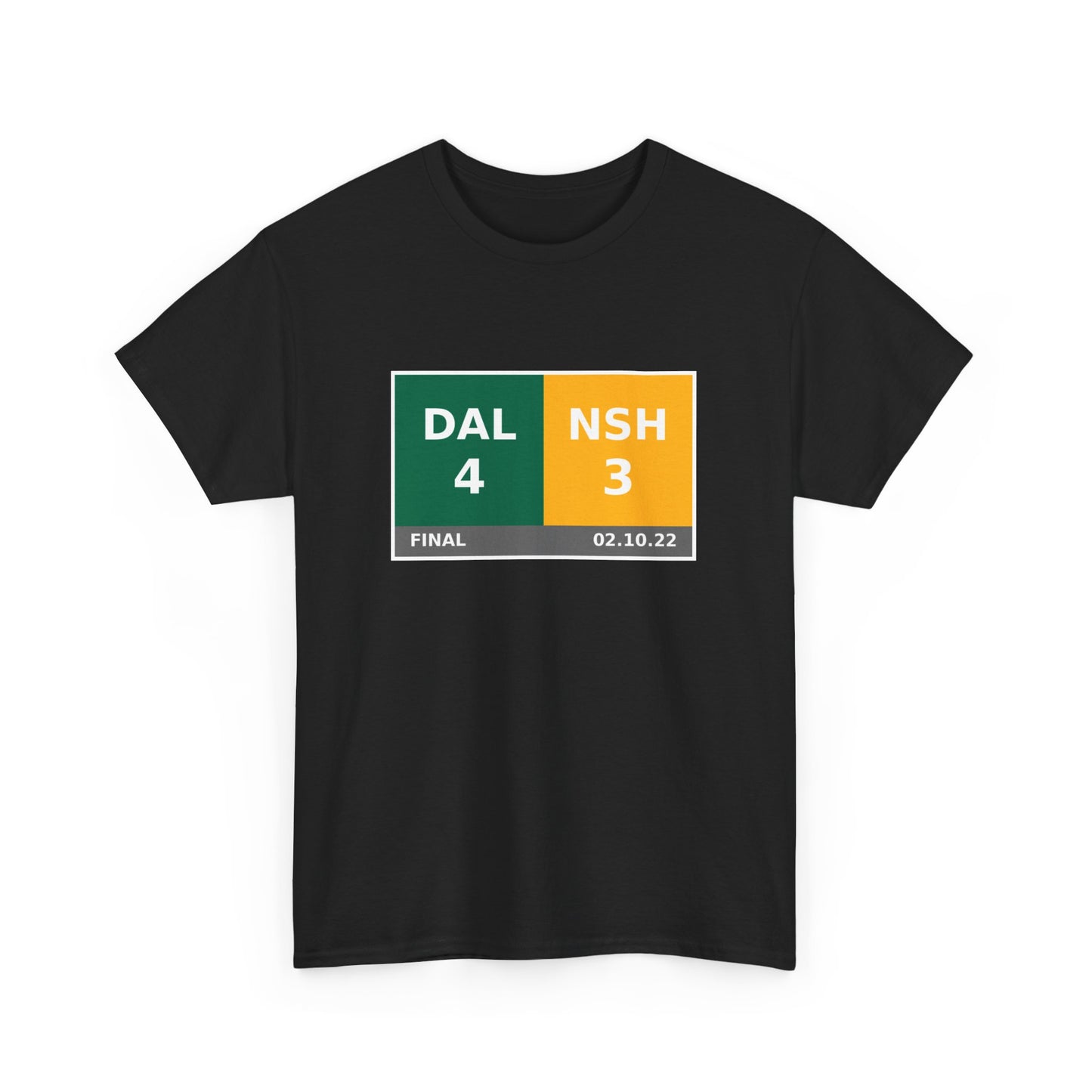 DAL vs NSH Scoreboard Tee 02.10.22