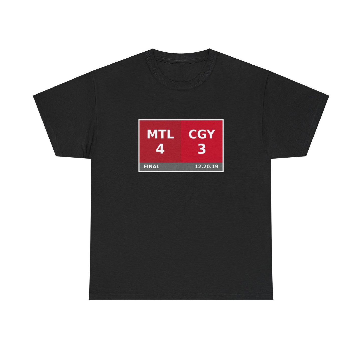 MTL vs CGY Scoreboard Tee 12.20.19