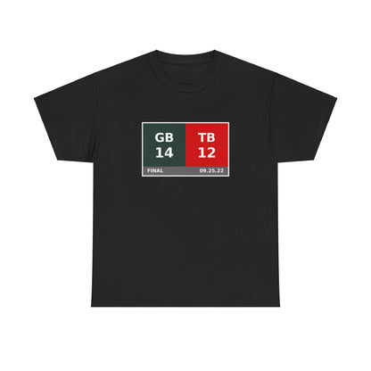 GB vs TB Scoreboard Tee 09.25.22