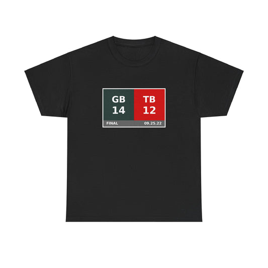 GB vs TB Scoreboard Tee 09.25.22