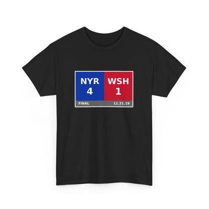 NYR vs WSH Scoreboard Tee 11.21.19