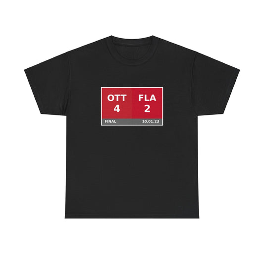 OTT vs FLA Scoreboard Tee 10.01.23