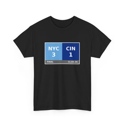 NYC vs CIN Scoreboard Tee 11.02.24