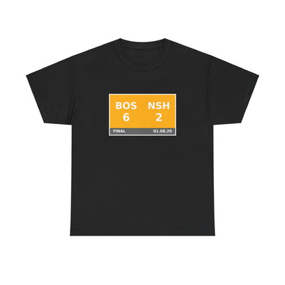 BOS vs NSH Scoreboard Tee 01.08.20