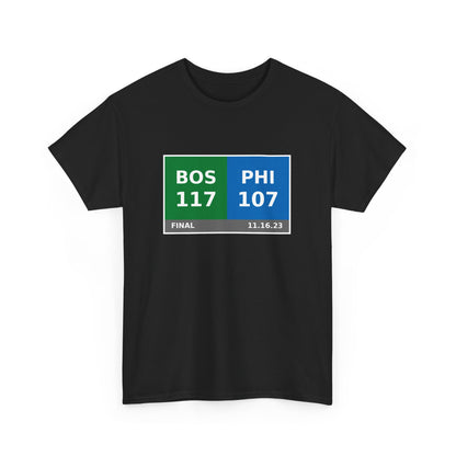 BOS vs PHI Scoreboard Tee 11.16.23