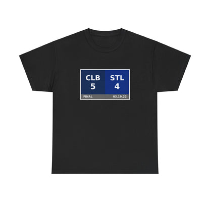 CLB vs STL Scoreboard Tee 03.19.22