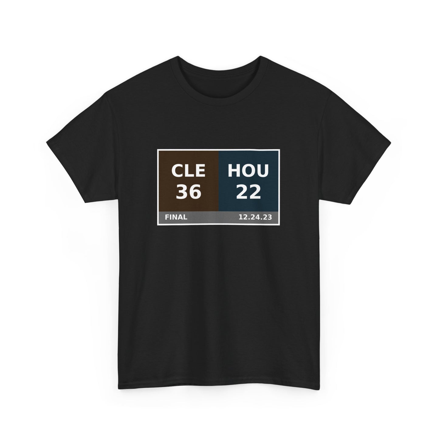 CLE vs HOU Scoreboard Tee 12.24.23