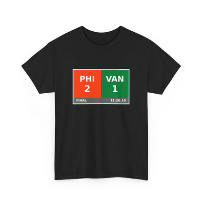 PHI vs VAN Scoreboard Tee 11.26.19