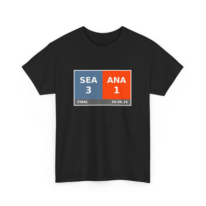 SEA vs ANA Scoreboard Tee 04.06.24