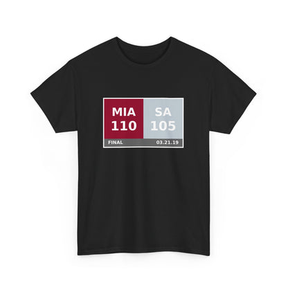 MIA vs SA Scoreboard Tee 03.21.19