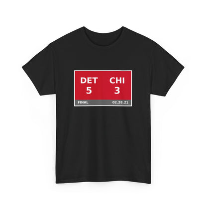 DET vs CHI Scoreboard Tee 02.28.21