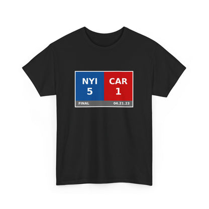 NYI vs CAR Scoreboard Tee 04.21.23