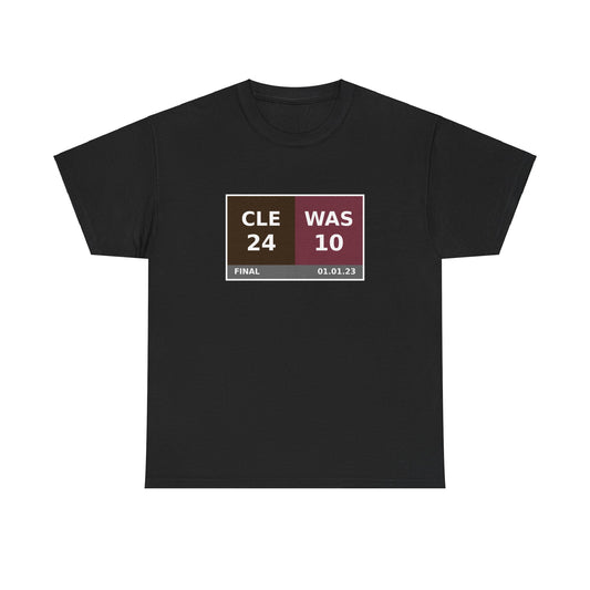 CLE vs WAS Scoreboard Tee 01.01.23