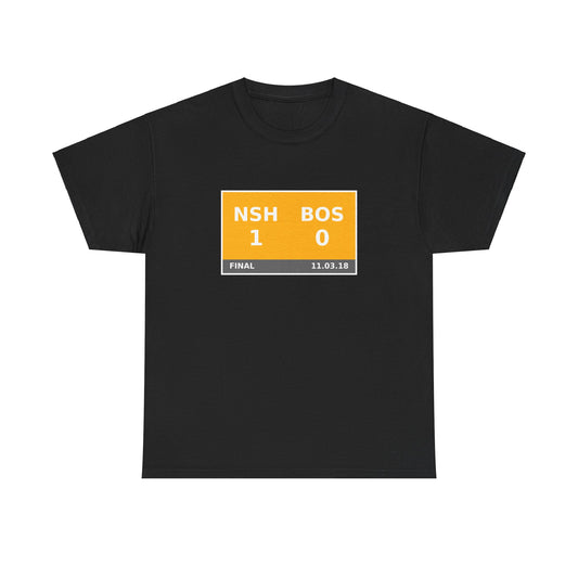 NSH vs BOS Scoreboard Tee 11.03.18