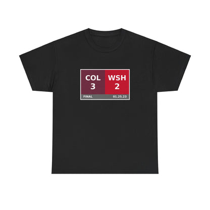 COL vs WSH Scoreboard Tee 01.25.23