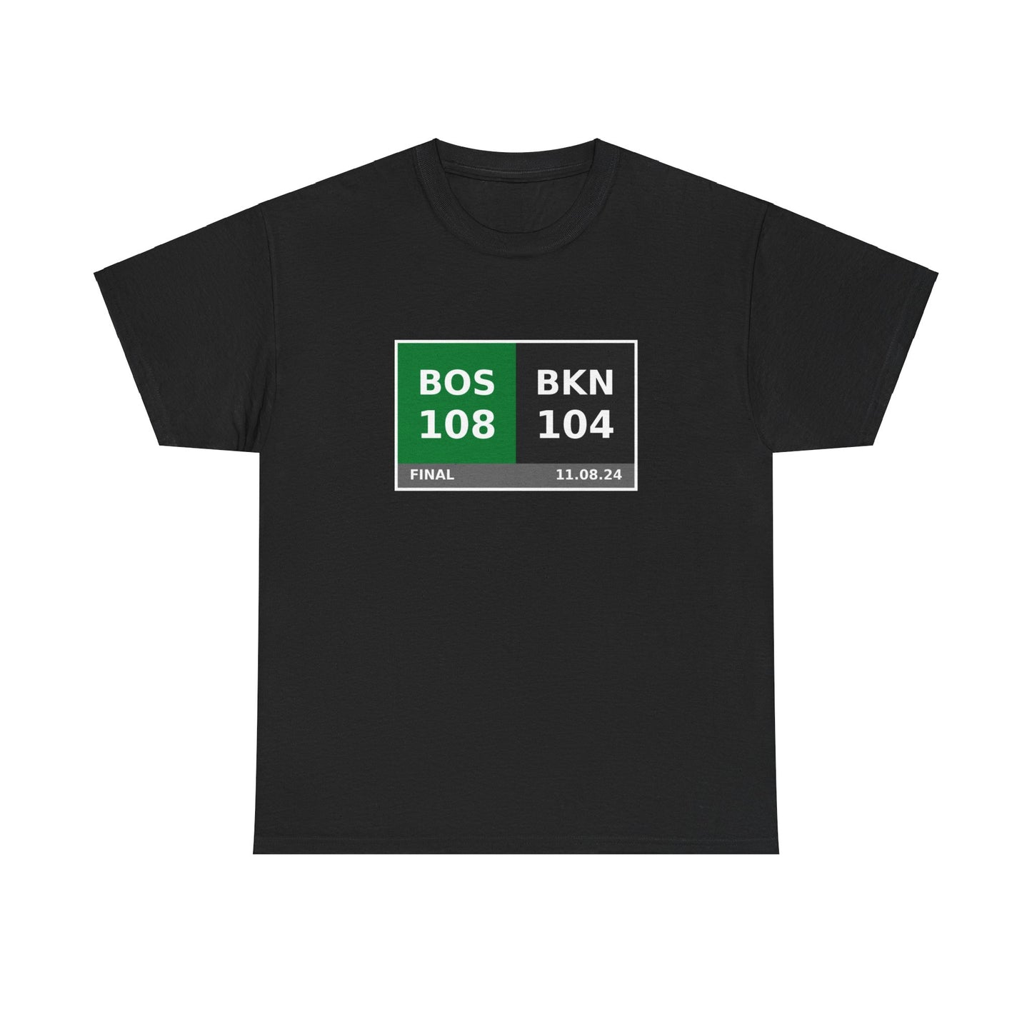 BOS vs BKN Scoreboard Tee 11.08.24