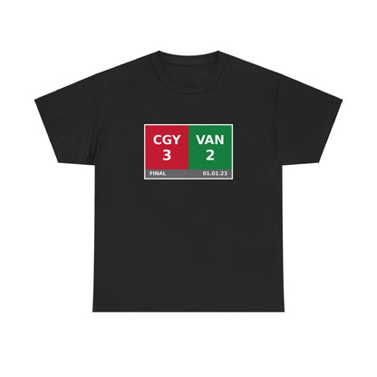 CGY vs VAN Scoreboard Tee 01.01.23