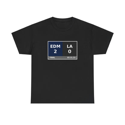 EDM vs LA Scoreboard Tee 03.31.23