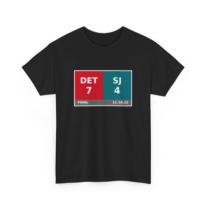 DET vs SJ Scoreboard Tee 11.18.22