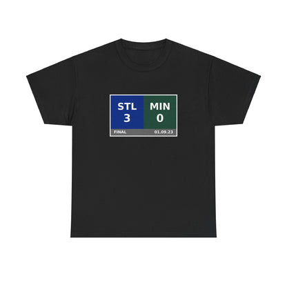 STL vs MIN Scoreboard Tee 01.09.23