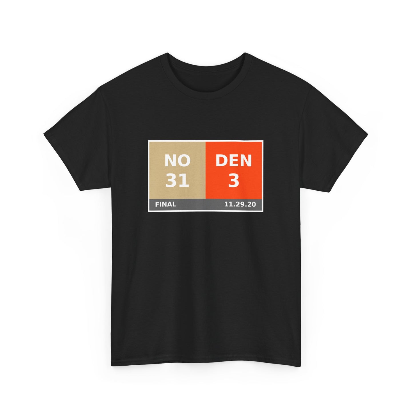 NO vs DEN Scoreboard Tee 11.29.20