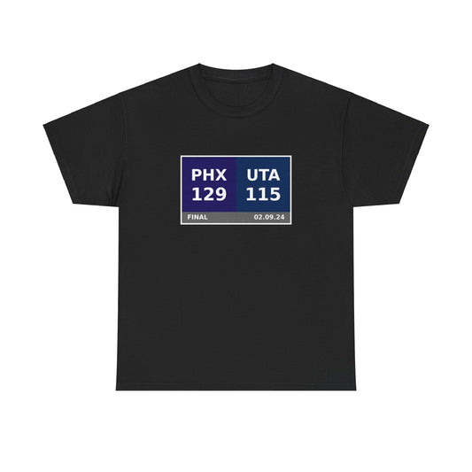 PHX vs UTA Scoreboard Tee 02.09.24