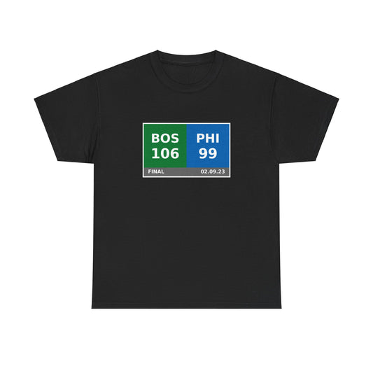 BOS vs PHI Scoreboard Tee 02.09.23