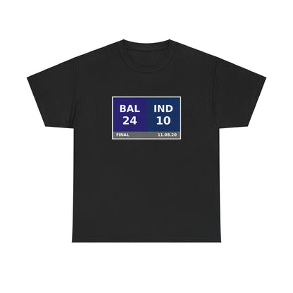 BAL vs IND Scoreboard Tee 11.08.20