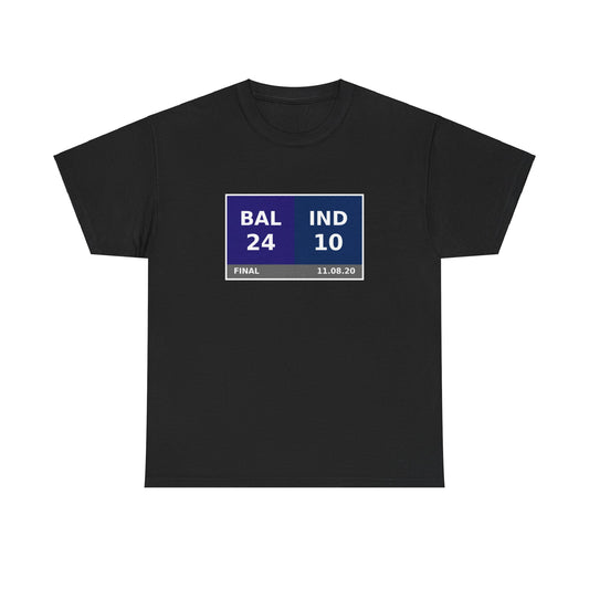 BAL vs IND Scoreboard Tee 11.08.20