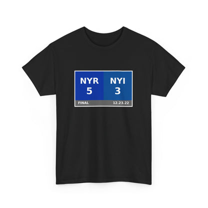 NYR vs NYI Scoreboard Tee 12.23.22