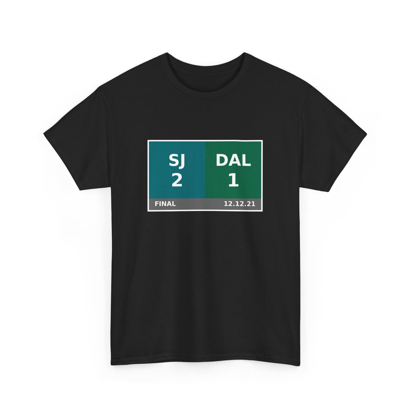 SJ vs DAL Scoreboard Tee 12.12.21