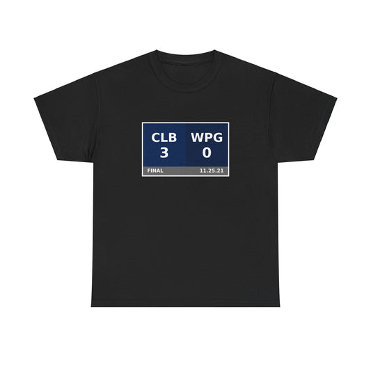 CLB vs WPG Scoreboard Tee 11.25.21