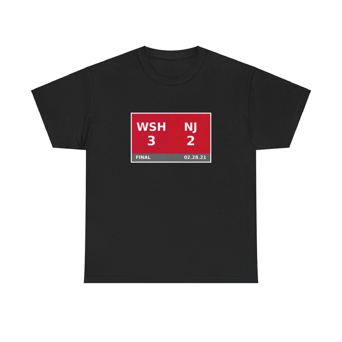 WSH vs NJ Scoreboard Tee 02.28.21