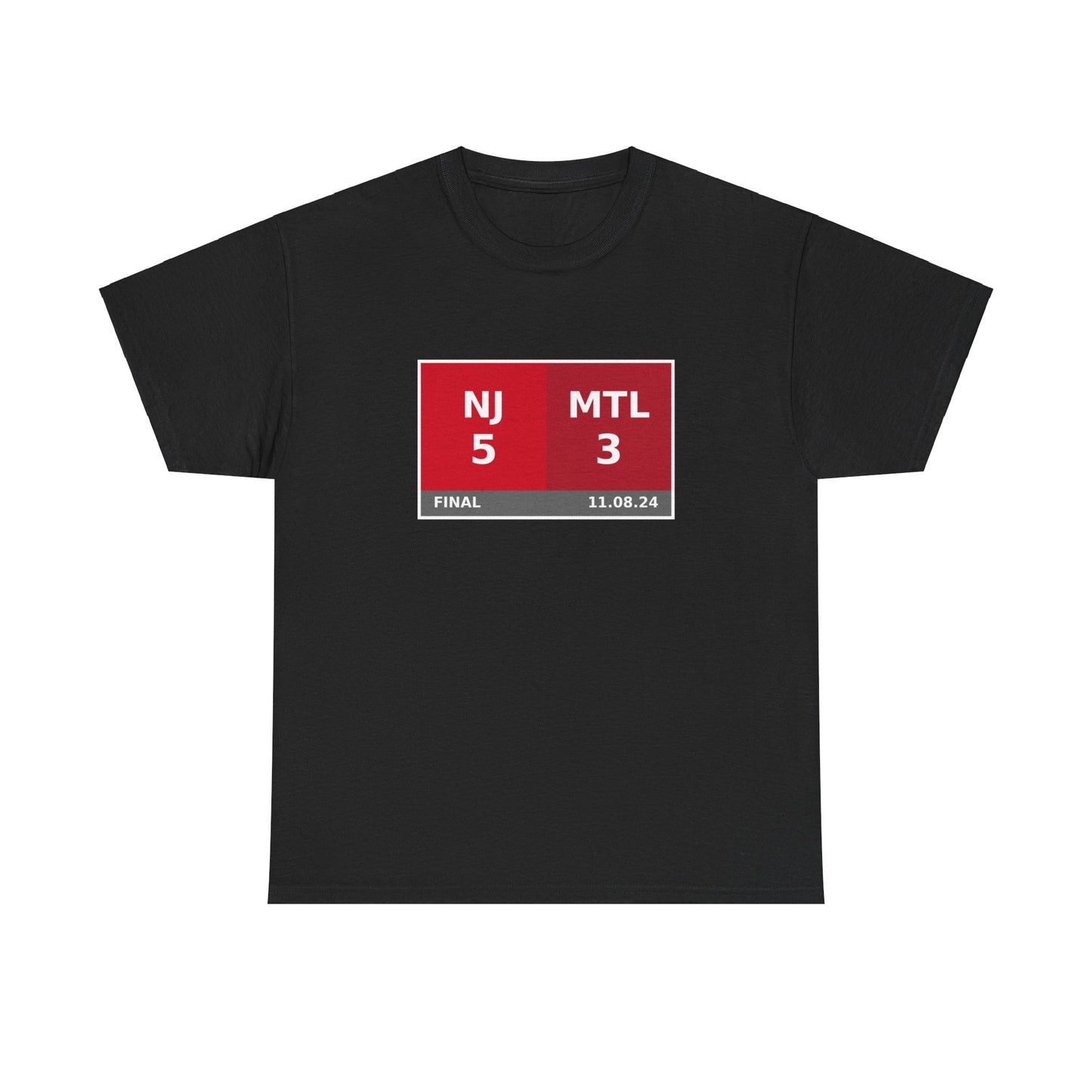 NJ vs MTL Scoreboard Tee 11.08.24