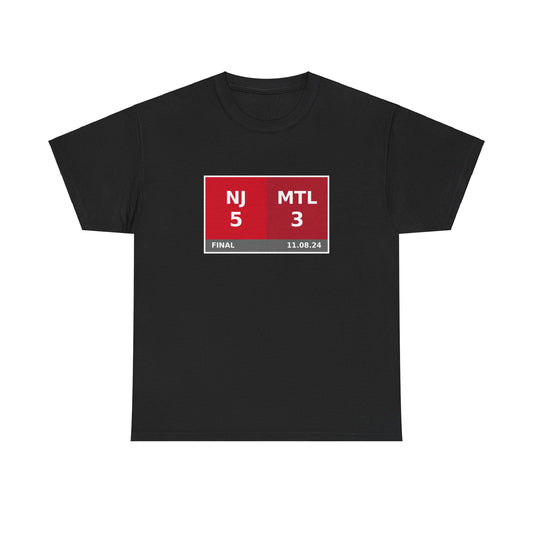 NJ vs MTL Scoreboard Tee 11.08.24