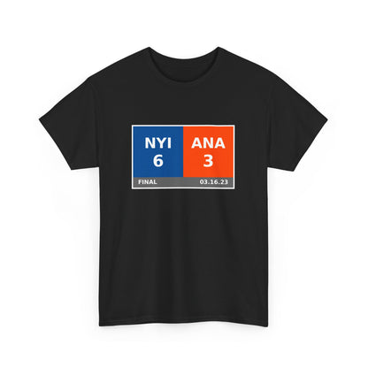 NYI vs ANA Scoreboard Tee 03.16.23