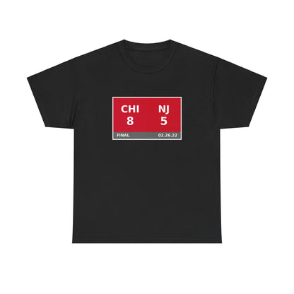 CHI vs NJ Scoreboard Tee 02.26.22