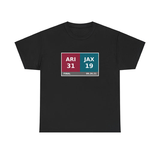 ARI vs JAX Scoreboard Tee 09.26.21