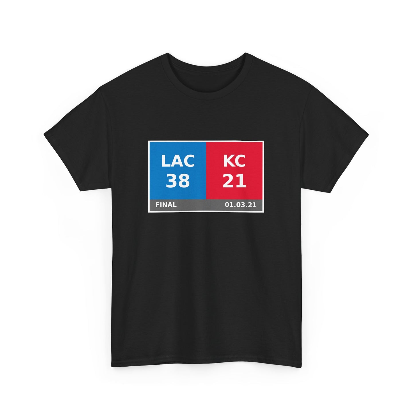 LAC vs KC Scoreboard Tee 01.03.21