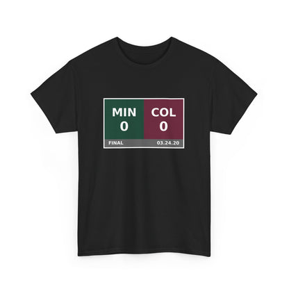 MIN vs COL Scoreboard Tee 03.24.20