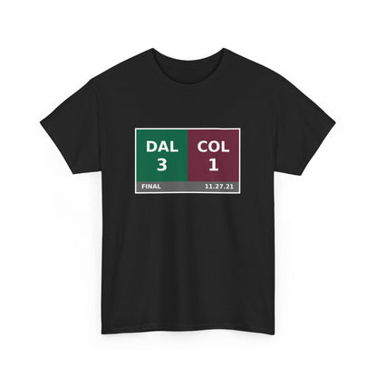 DAL vs COL Scoreboard Tee 11.27.21