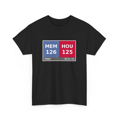 MEM vs HOU Scoreboard Tee 03.21.19