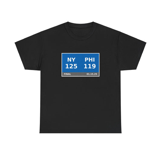 NY vs PHI Scoreboard Tee 01.15.25