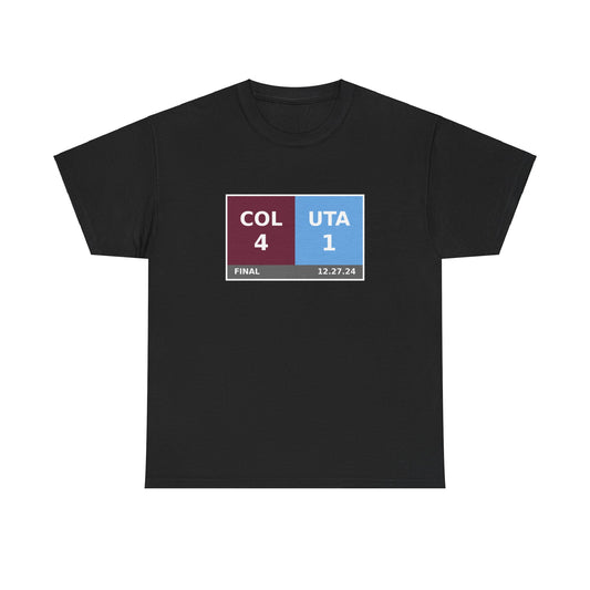 COL vs UTA Scoreboard Tee 12.27.24