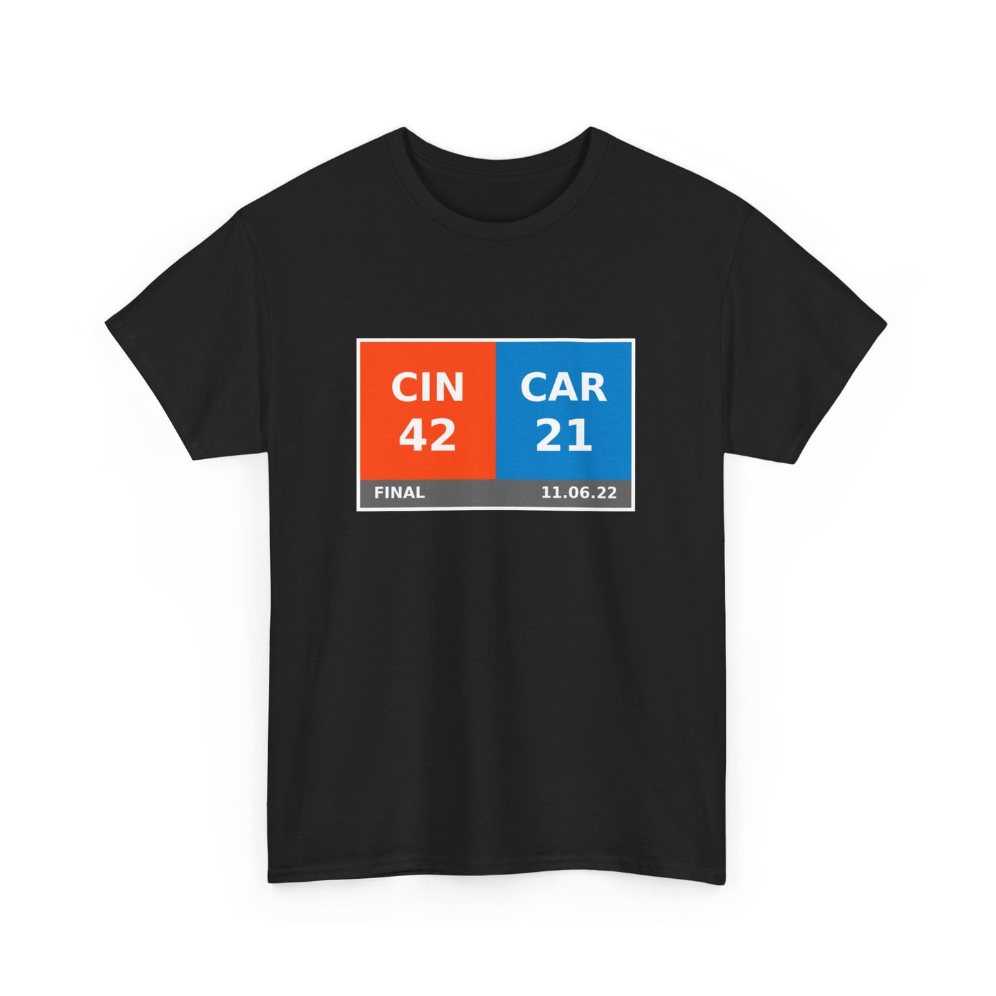 CIN vs CAR Scoreboard Tee 11.06.22