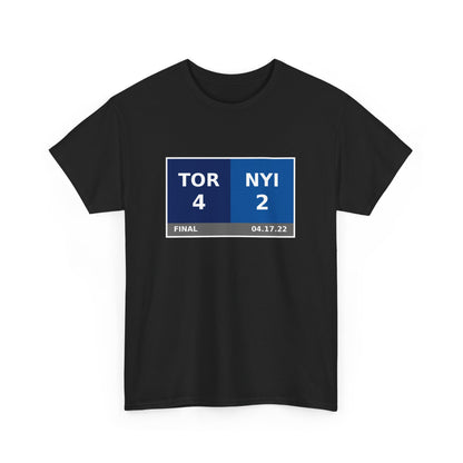 TOR vs NYI Scoreboard Tee 04.17.22